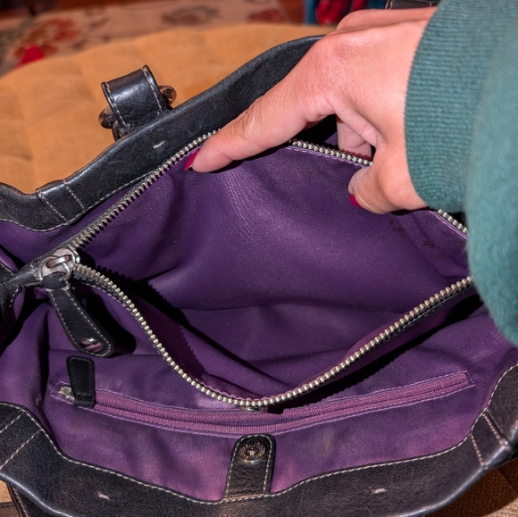 Coach Black Leather Bag - Picture 7 of 8